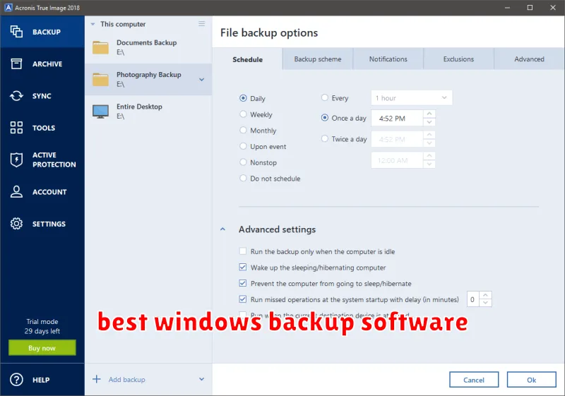 best windows backup software