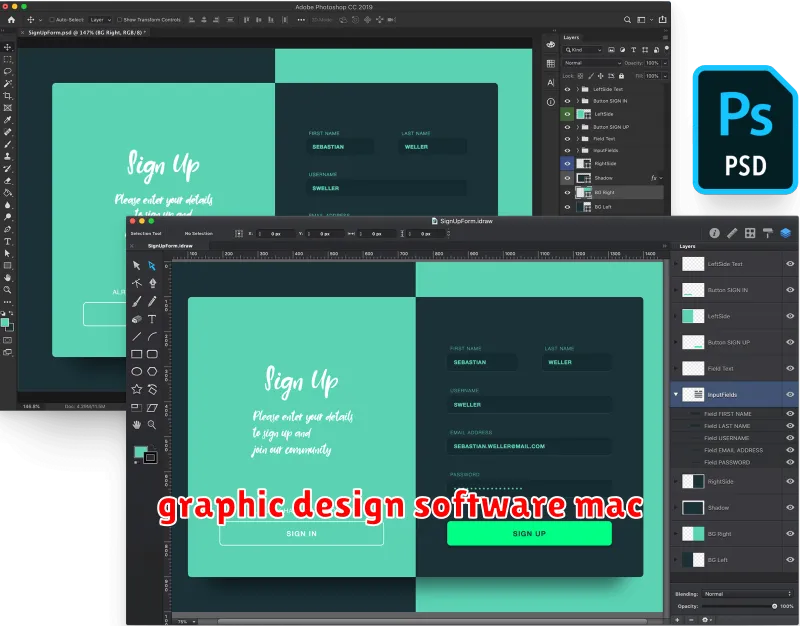 graphic design software mac