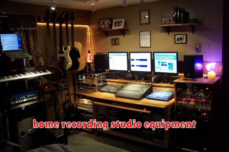 home recording studio equipment