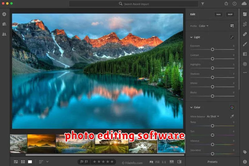 photo editing software