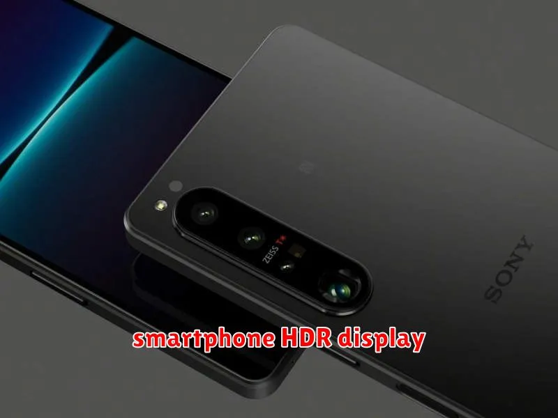 smartphone HDR display